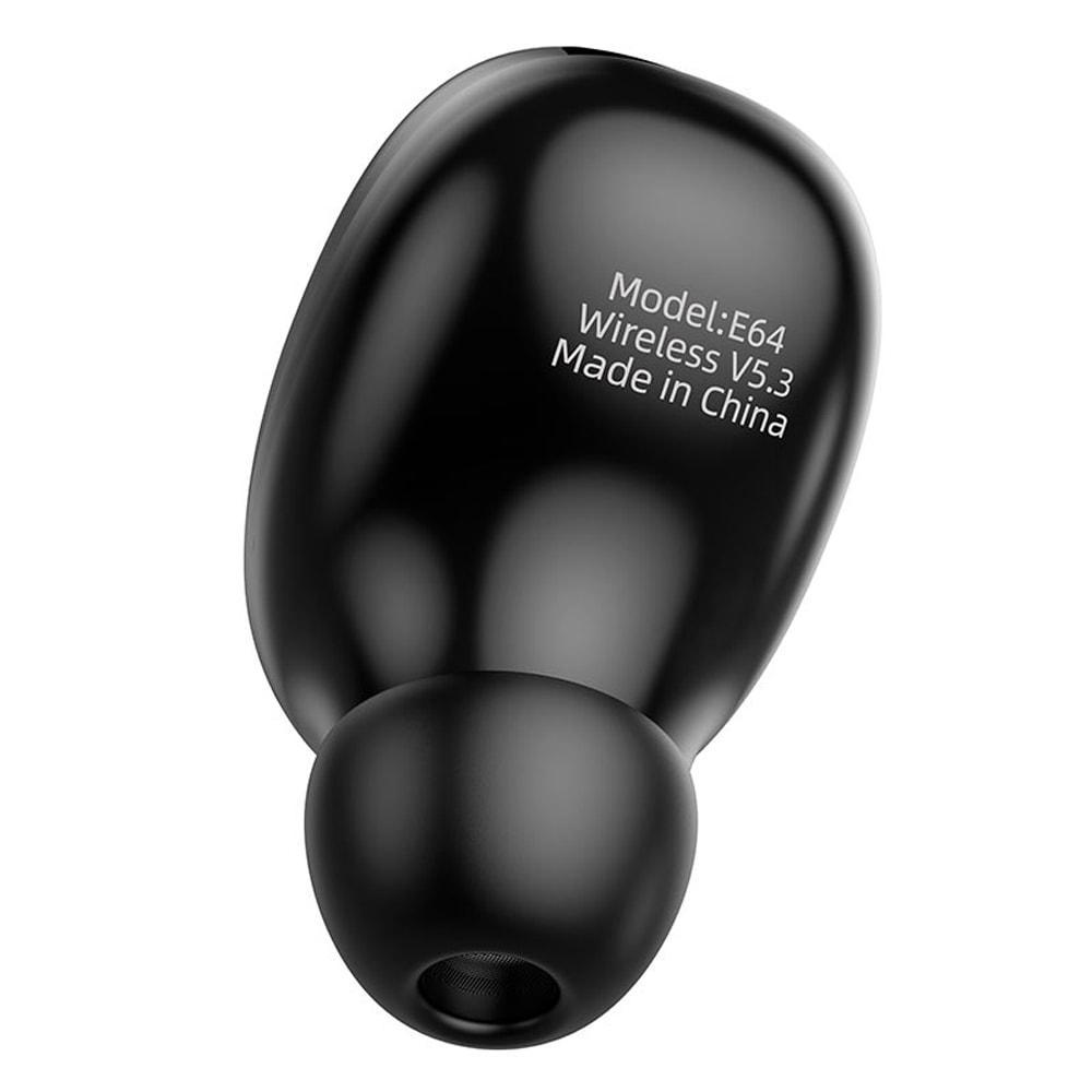 Гарнитура Моно Bluetooth Hoco E64 Mini Black (35167) - фото 4