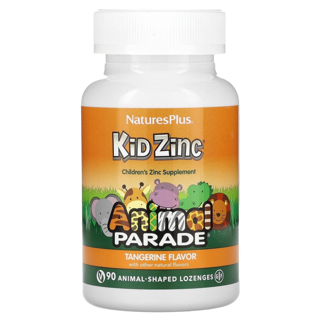 Цинк для детей Nature's Plus Kid Zinc Animal Parade 90 пастилок в форме животных (1108965779)