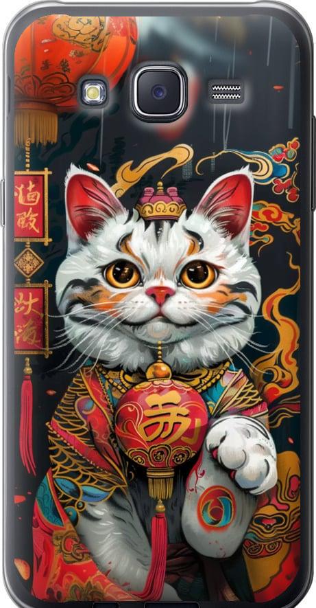 Чехол на Samsung Galaxy J5 (2015) J500H China Cat v2 (6135t-100-42517)
