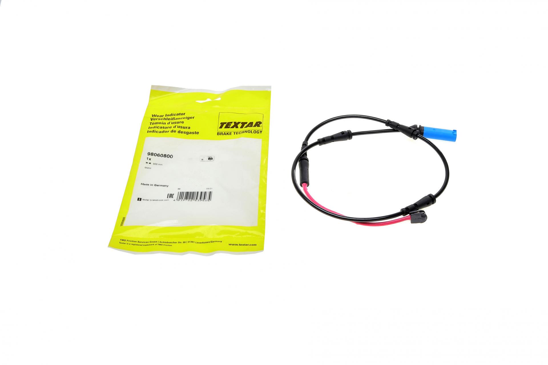 Датчик зносу гальмівних колодок задніх BMW 5 G31/6 G32 GT 17-L 868 мм (98060800)