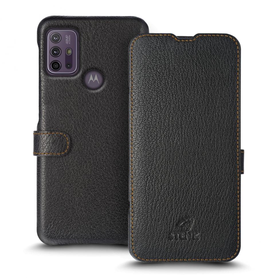 Чехол книжка Stenk Premium для Motorola Moto G10 Черный (69910)