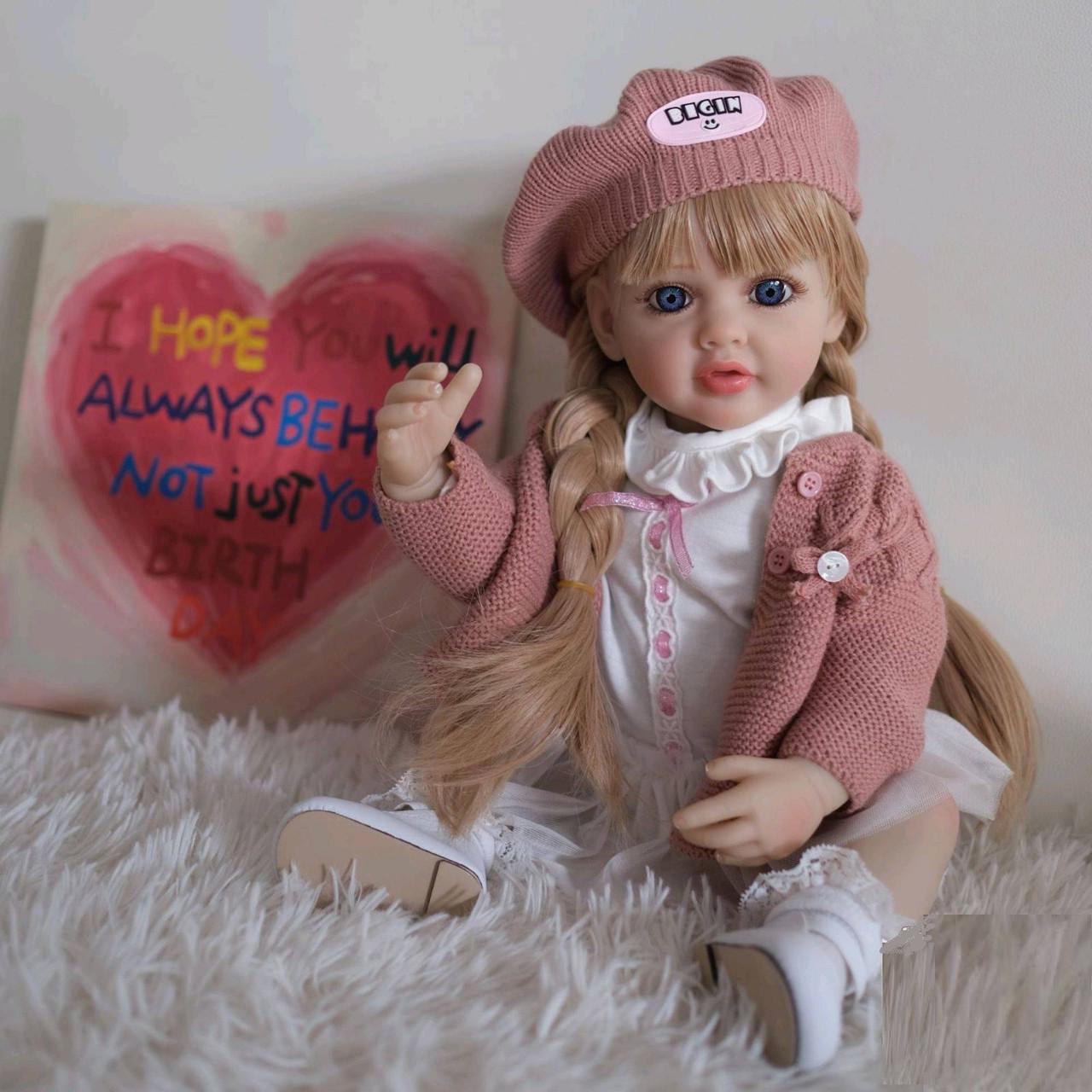 Кукла Reborn Дарина винил-силиконовая с соской/бутылочкой 55 см (1724098158) - фото 8 Кукла Reborn Дарина винил-силиконовая с соской/бутылочкой 55 см (1724098158) - фото 8