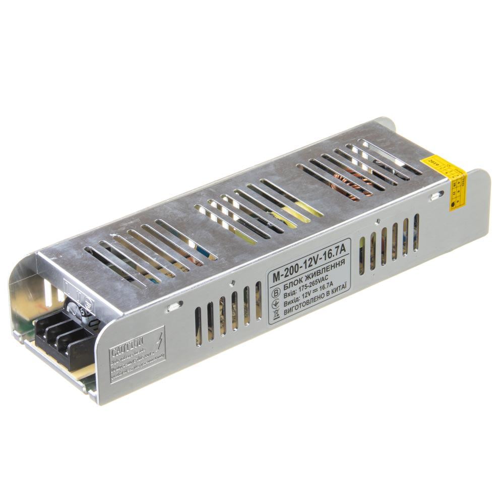 Блок питания Led М 12 V 16,7 A 200 Вт IP20