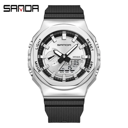 Наручные часы Sanda 3167 Silver (2073) - фото 3 Наручные часы Sanda 3167 Silver (2073) - фото 3
