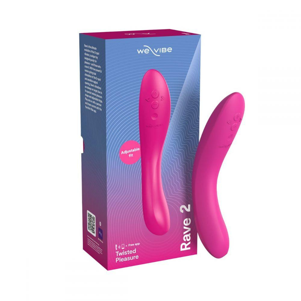 Вибратор для точки G Rave 2 We-Vibe силиконовый 19,3х3 см Розовый (20031/WV20031)