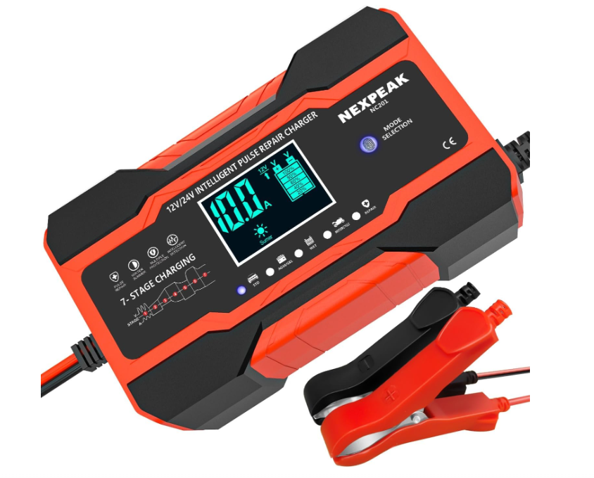 Зарядное устройство для аккумулятора 10A 12V/24V для авто грузовика мотоцикла и лодки (3163151191)