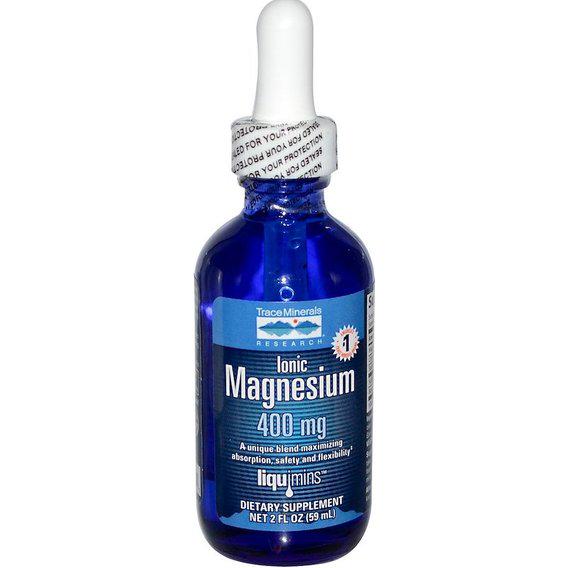 Микроэлемент Магний Trace Minerals Ionic Magnesium 400 мг 2 ун. 59 мл (TMR-00017)