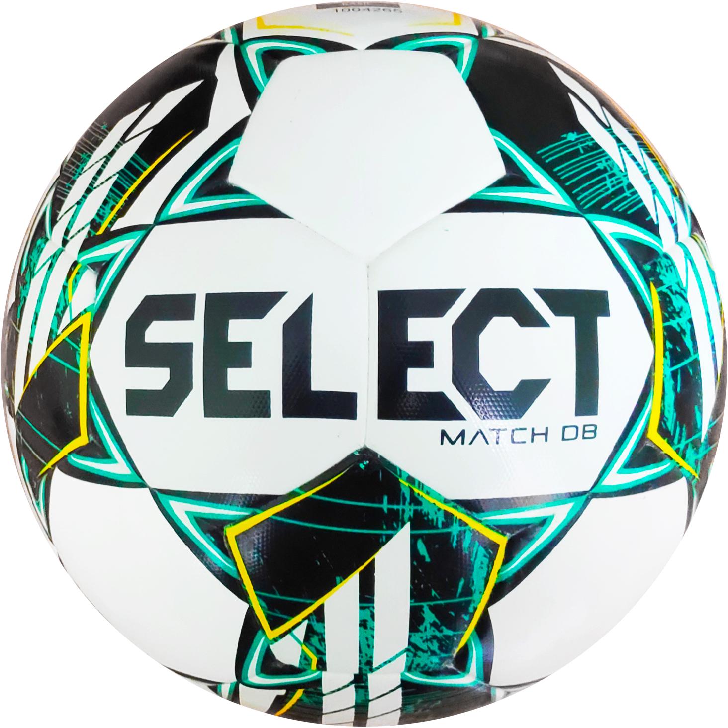 Мяч для футбола Select Match DB v23 338 №5 Белый/Зеленый