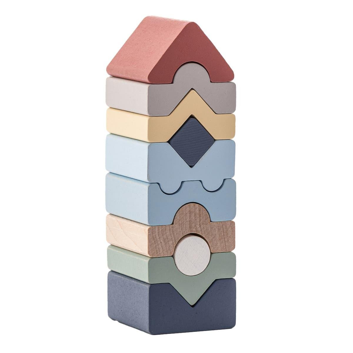 Пирамидка развивающая из дерева Cubika LD-21 (16082)