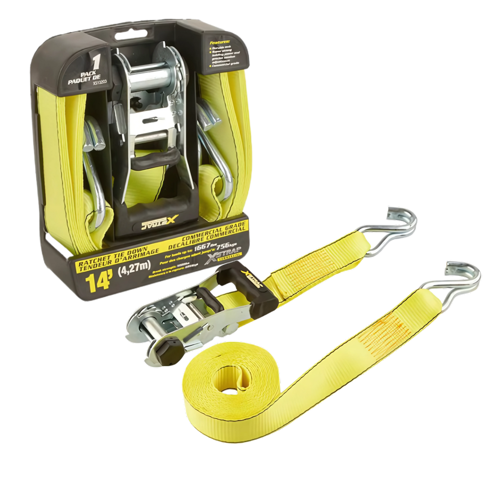 Ремень стяжной с храповым механизмом для крепления груза стропа погрузки 756 кг 1 шт. 38 мм х 427 м Ремень стяжной с храповым механизмом для крепления груза стропа погрузки 756 кг 1 шт. 38 мм х 427 м