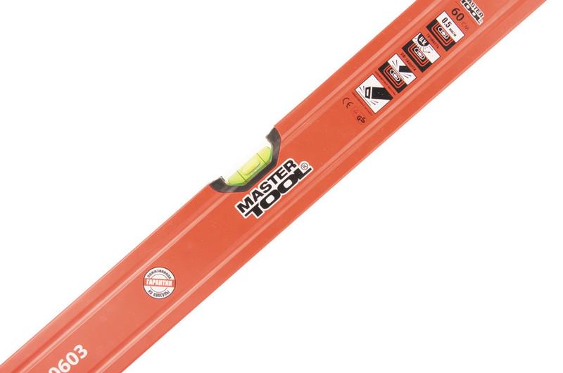 Рівень MasterTool 2 капсули 0,5 мм/м фрезерована поверхня 60 см (37-0603) - фото 2 Рівень MasterTool 2 капсули 0,5 мм/м фрезерована поверхня 60 см (37-0603) - фото 2