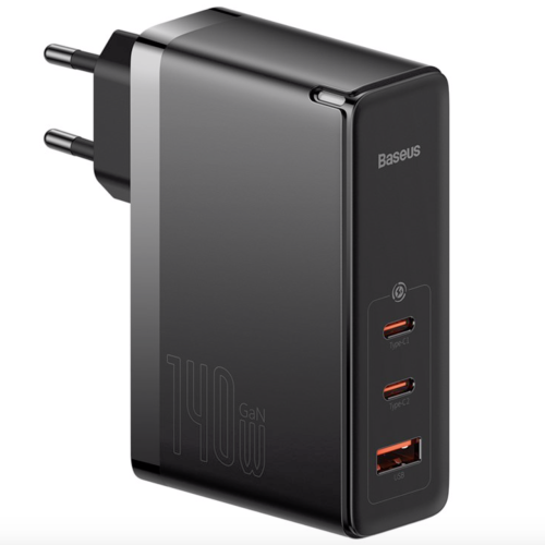 Мережевий зарядний пристрій BASEUS GaN 5 Pro Fast Charger 140W Black (CCGAN140CE)