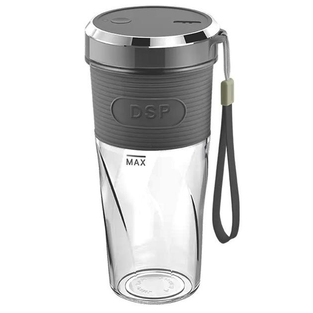 Блендер-шейкер DSP KJ2087 аккумуляторный USB Серый (01629) Блендер-шейкер DSP KJ2087 аккумуляторный USB Серый (01629)