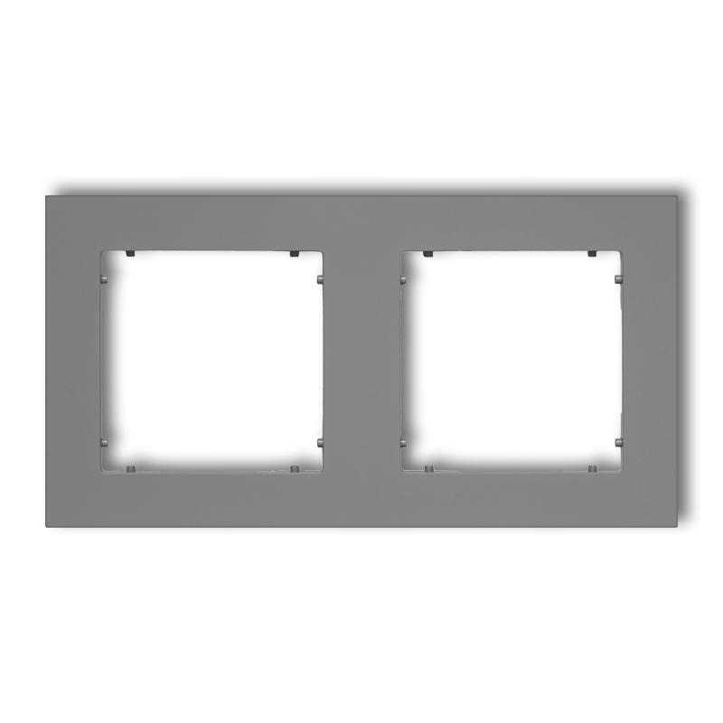 Рамка двойная универсальная Karlik Mini Серый матовый (27MR-2)