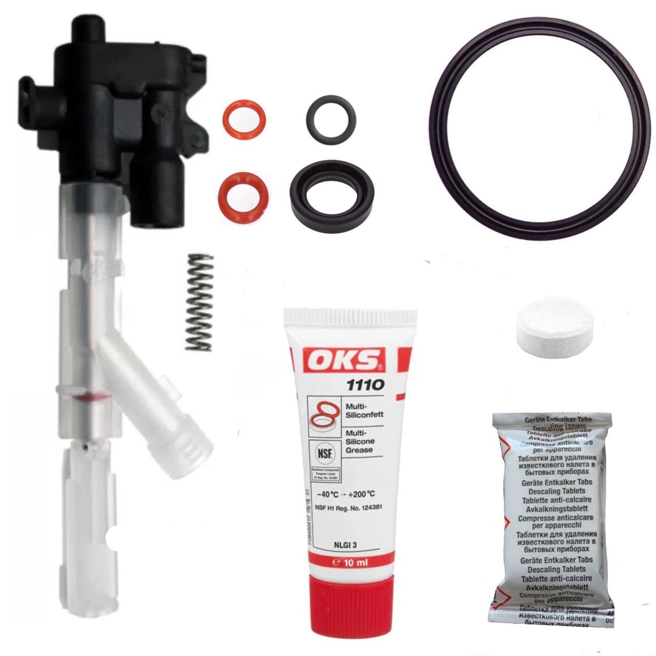 Ремкомплект для обслуживания заварного блока и дренажный клапан кофемашины Melitta (1601288782)