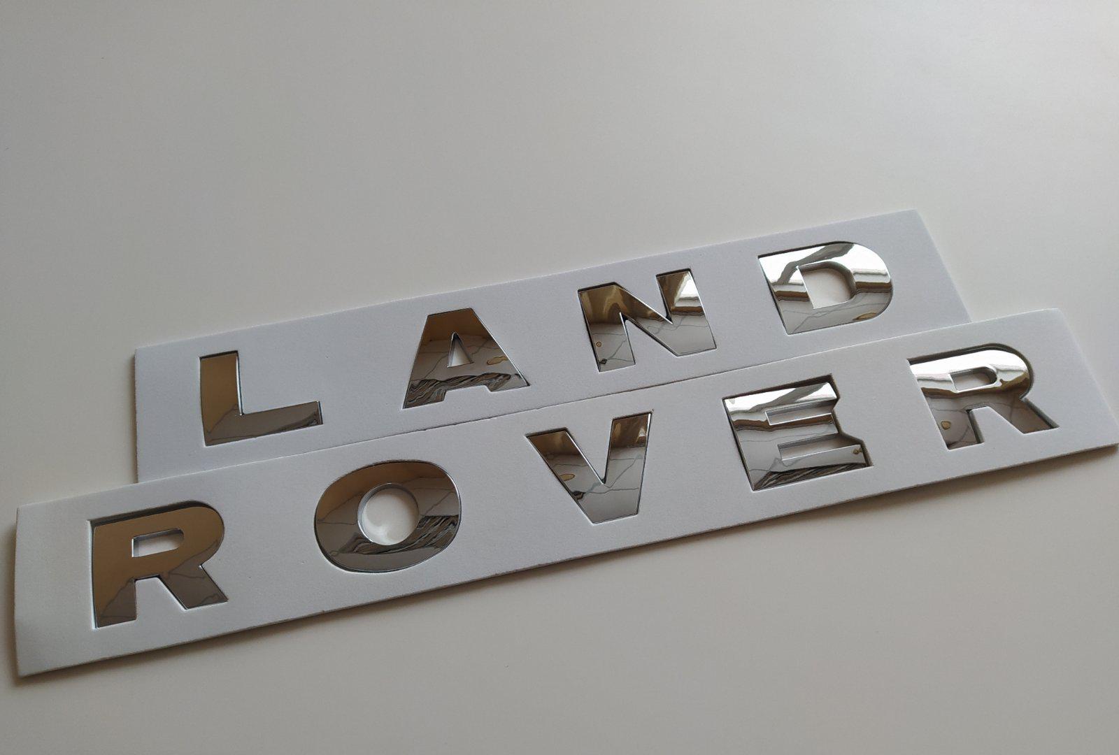Напис Land Rover Букви Lr062324 Хром