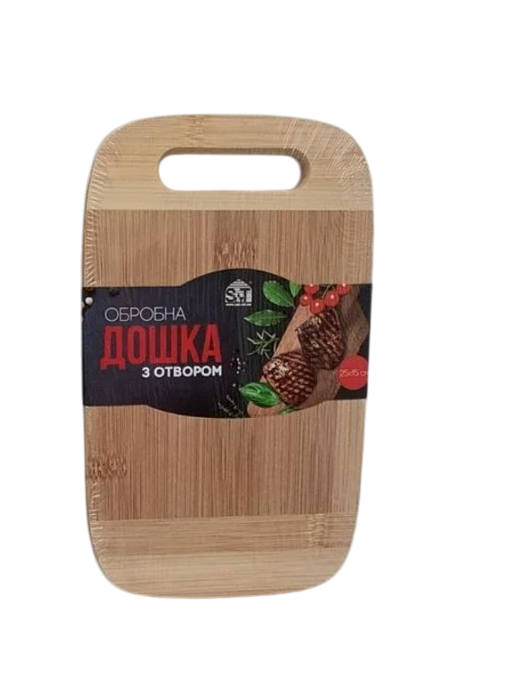 Доска разделочная кухонная SNT ECO Bamboo бамбуковая 25х15 см (8862)