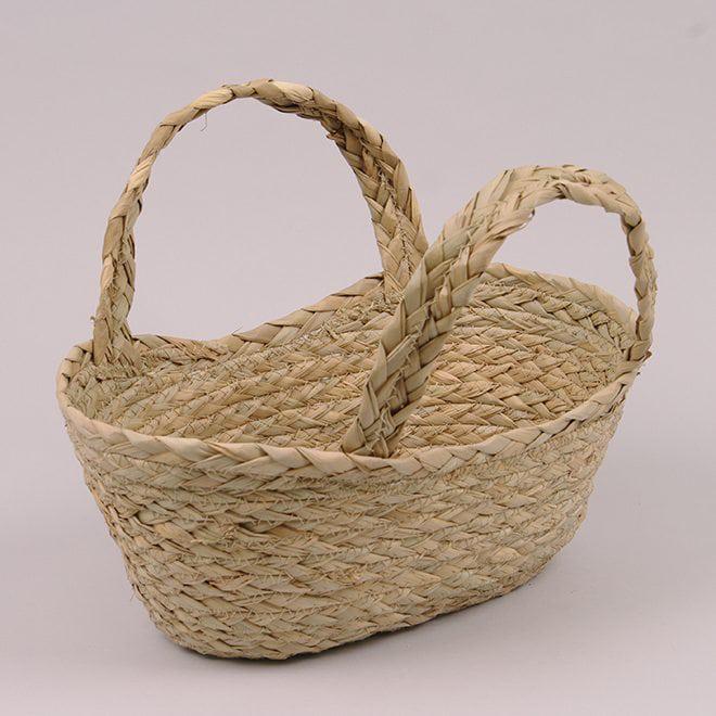 Корзина из морской травы Flora 34х22х15 см (39645)