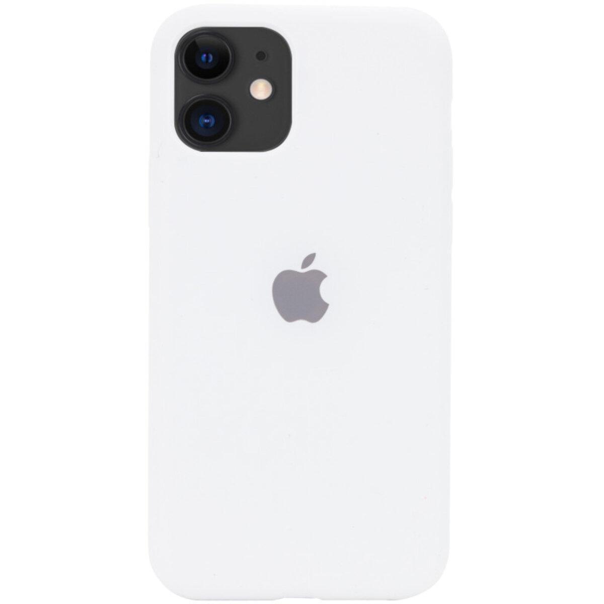 Противоударный чехол Silicone Full Case AA Open Cam для Apple iPhone 11 White