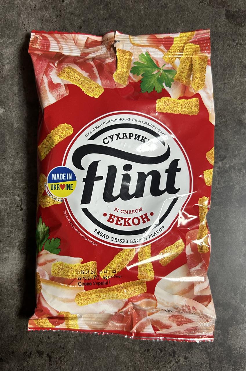 Сухарики Flint пшенично-житні Бекон 60 г