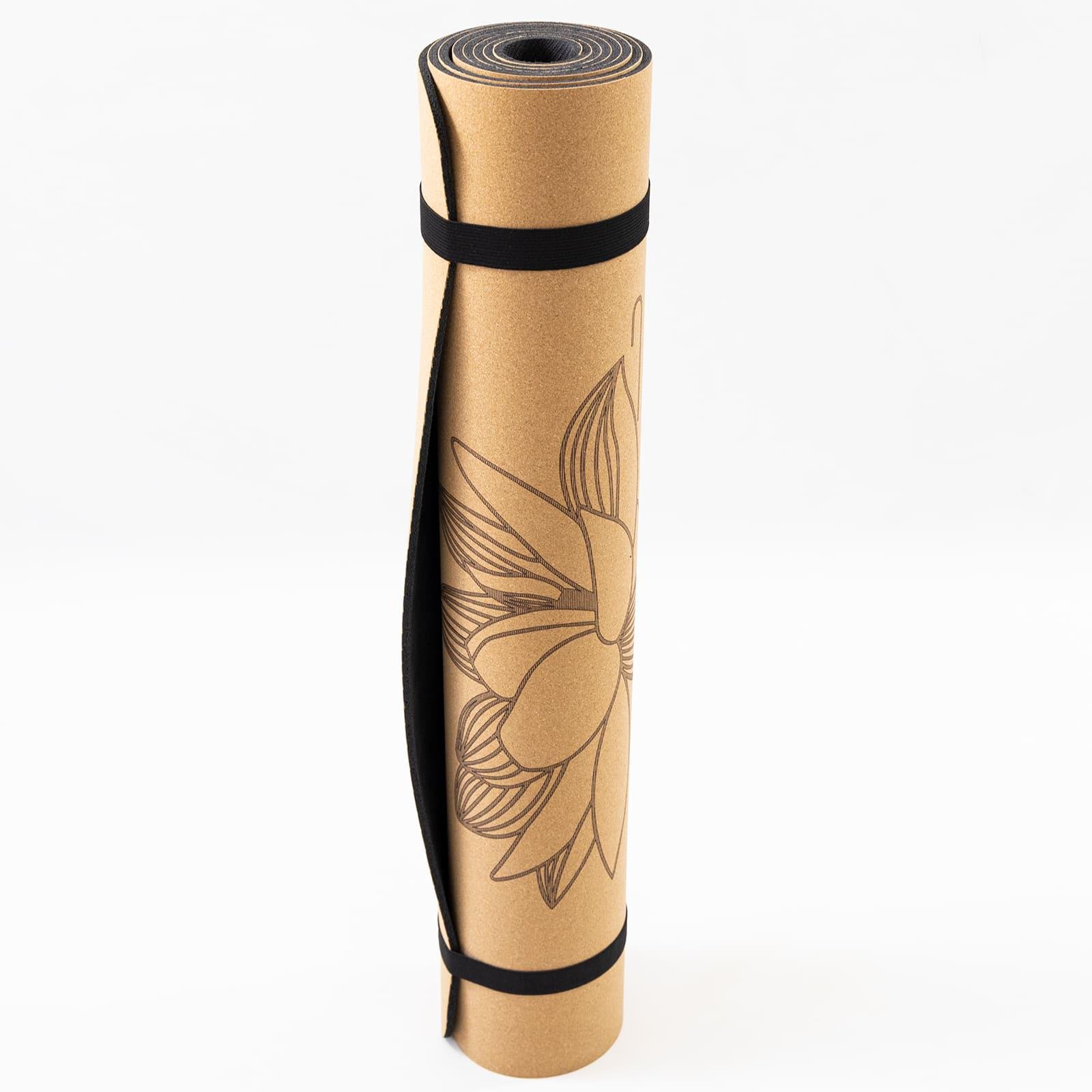 Килимок для йоги та фітнесу OSPORT пробковий двошаровий 183х61х0,4 см (OF-0285) - фото 7