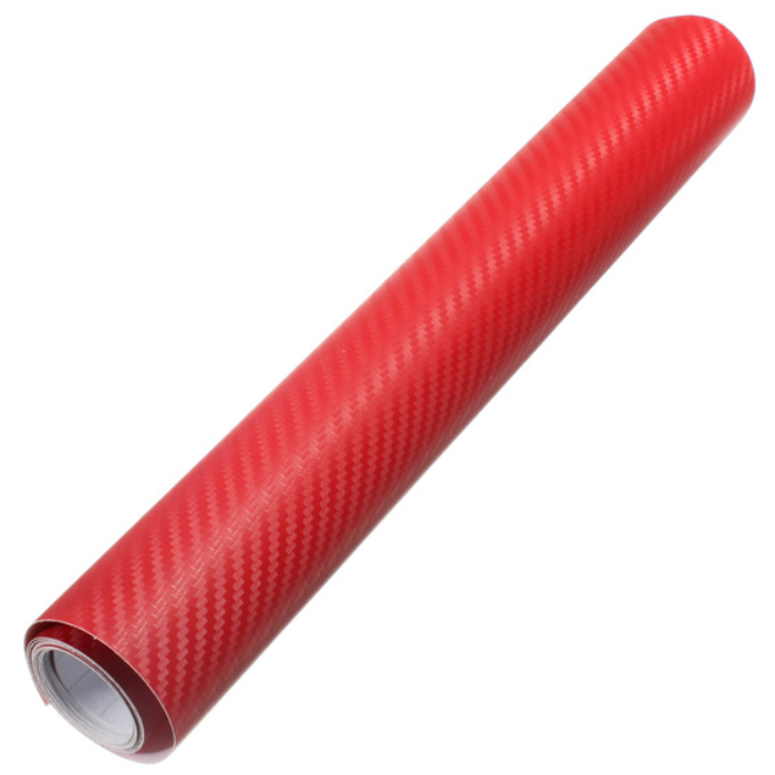 Плівка карбонова 3D 50×150 см Червоний (SK-0088)