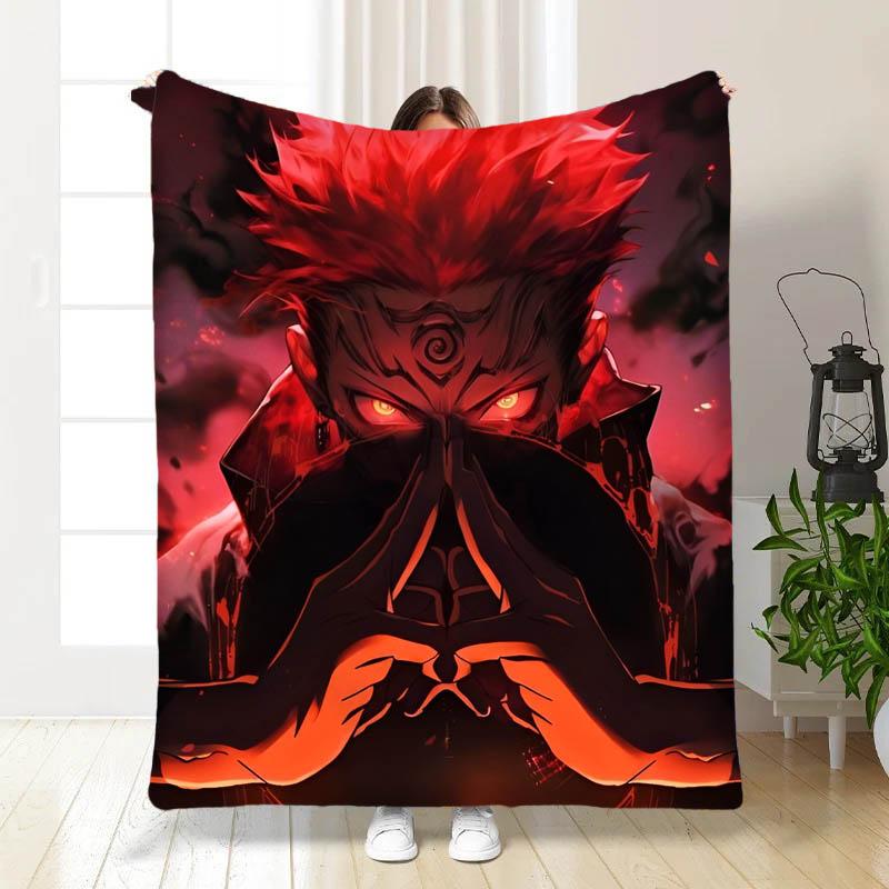 Плед-покрывало Магическая Битва плюш/велюр детское 135х160 см Красный