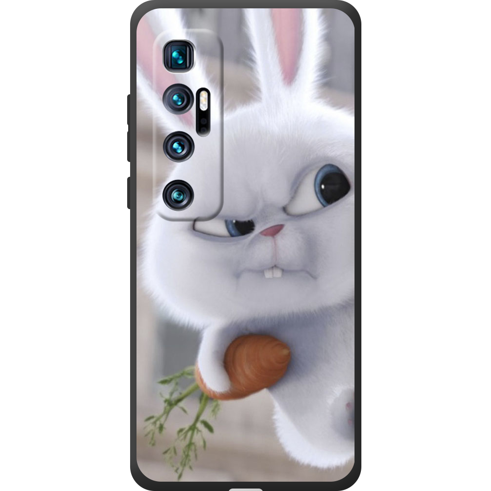 Чехол BoxFace Xiaomi Mi 10 Ultra Rabbit Snowball Черный силикон (44423-up1116-44450)