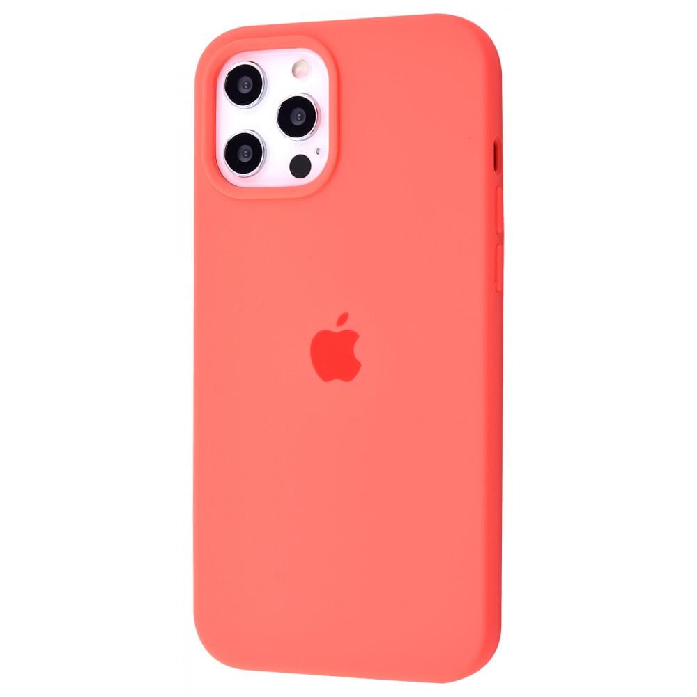 Чохол PRC Silicone Case Full Cover для iPhone 12 Pro Max barbie Pink