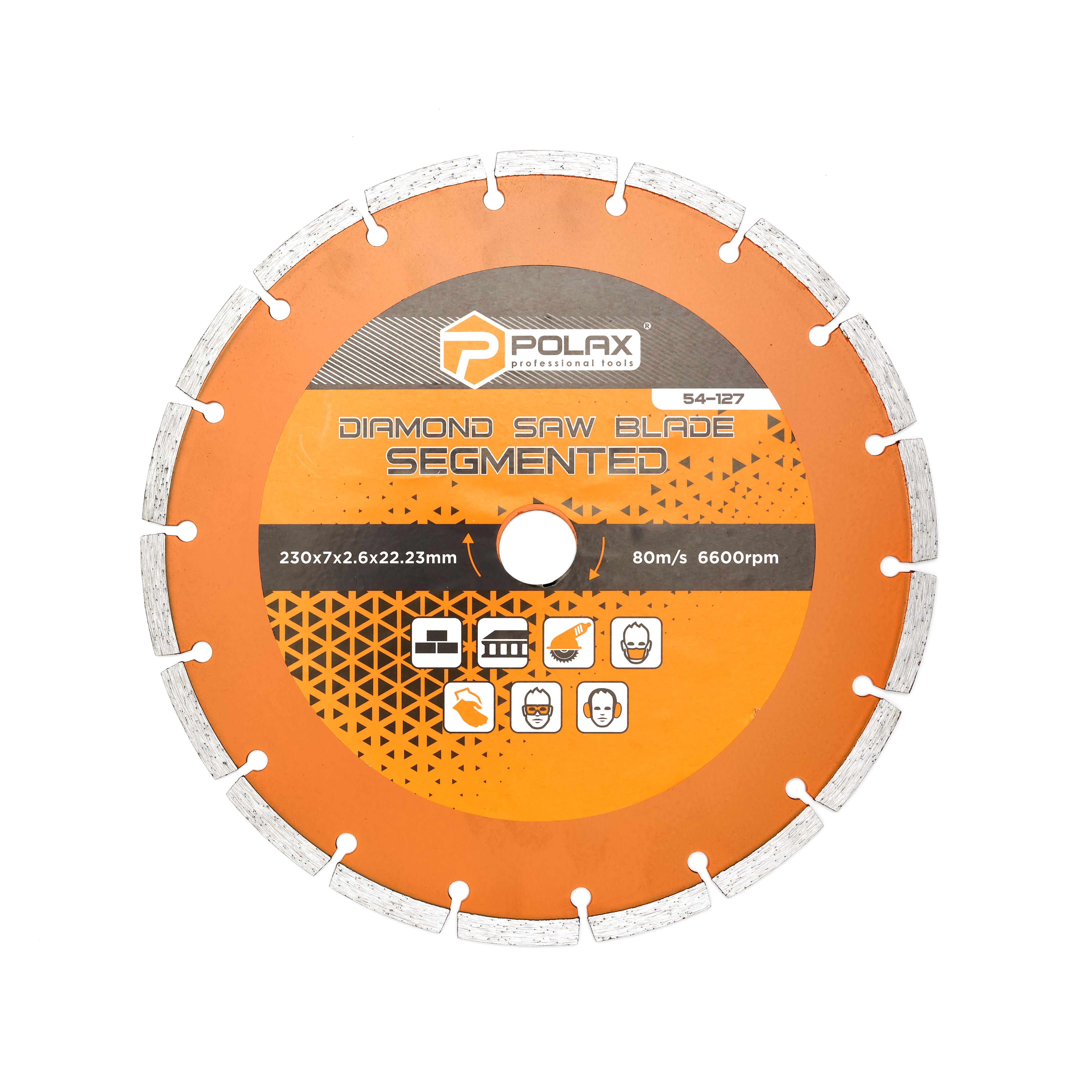 Диск алмазный Segmented 230x7x2,6x22,23 25% (PLX-54-127)