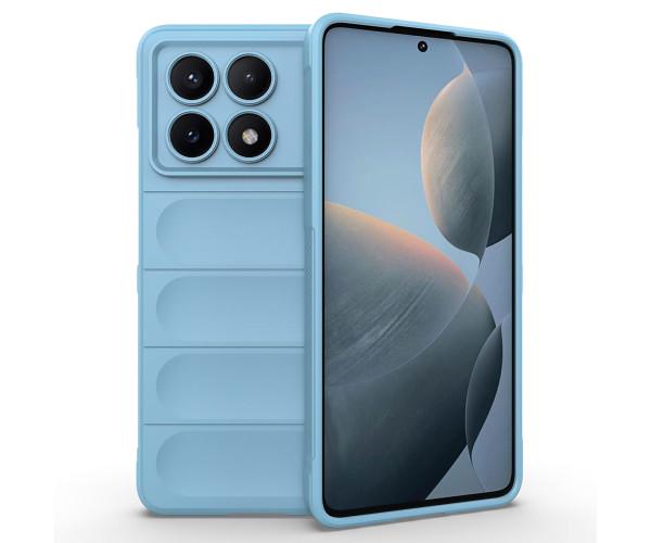 Чехол - накладка Ricco Phantom Shield для Xiaomi Poco X6 Pro / Redmi K70E с защитой при падении Голубой