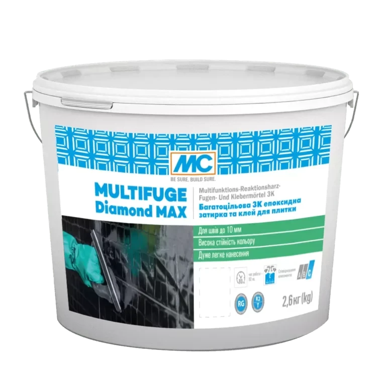 Эпоксидная затирка 3К и клей для плитки MC-Bauchemie Multifuge Diamond Max 2,6 кг 10 Белый