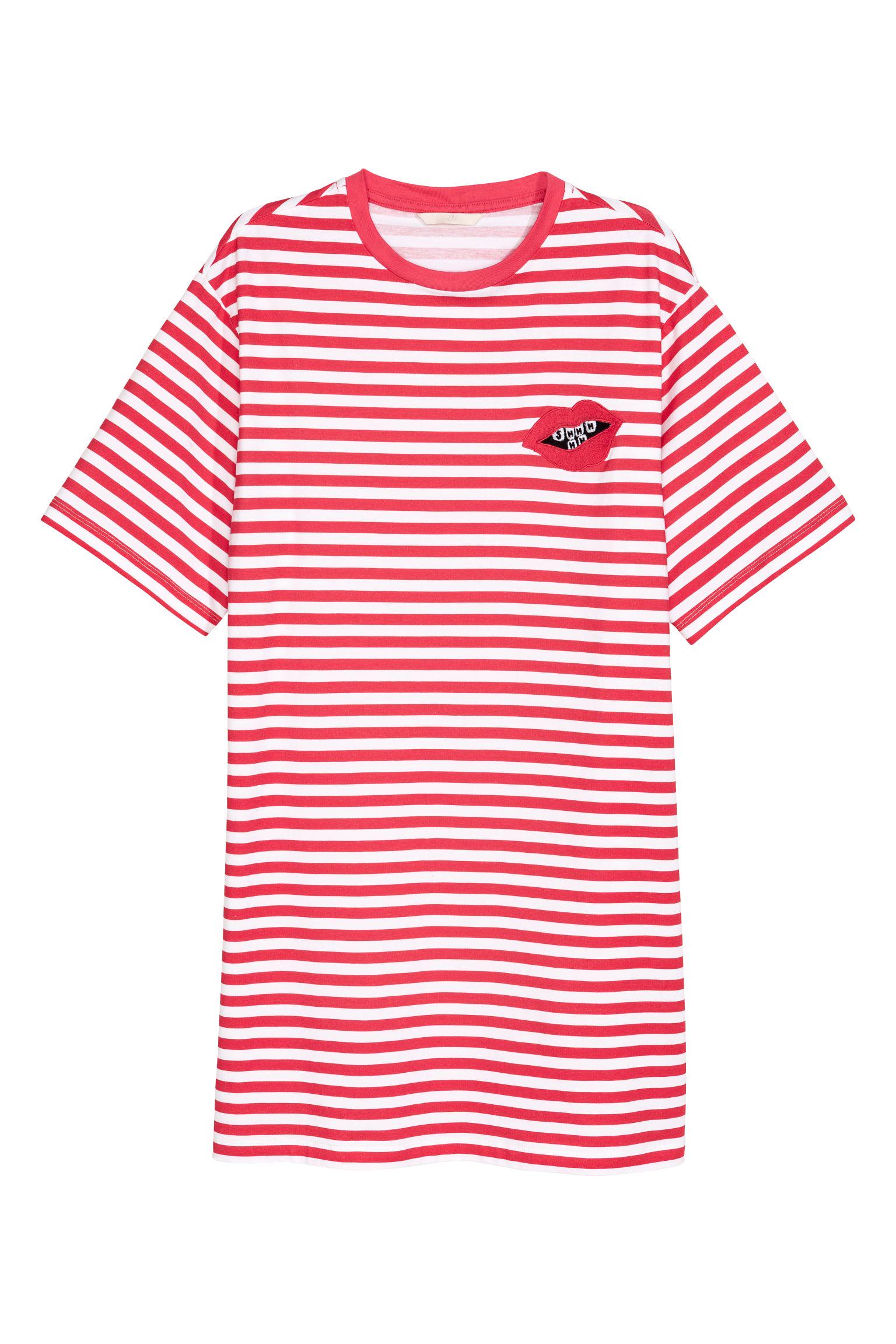 Платье-футболка H&M р. 36 Красный (574401b45) - фото 2 Платье-футболка H&M р. 36 Красный (574401b45) - фото 2