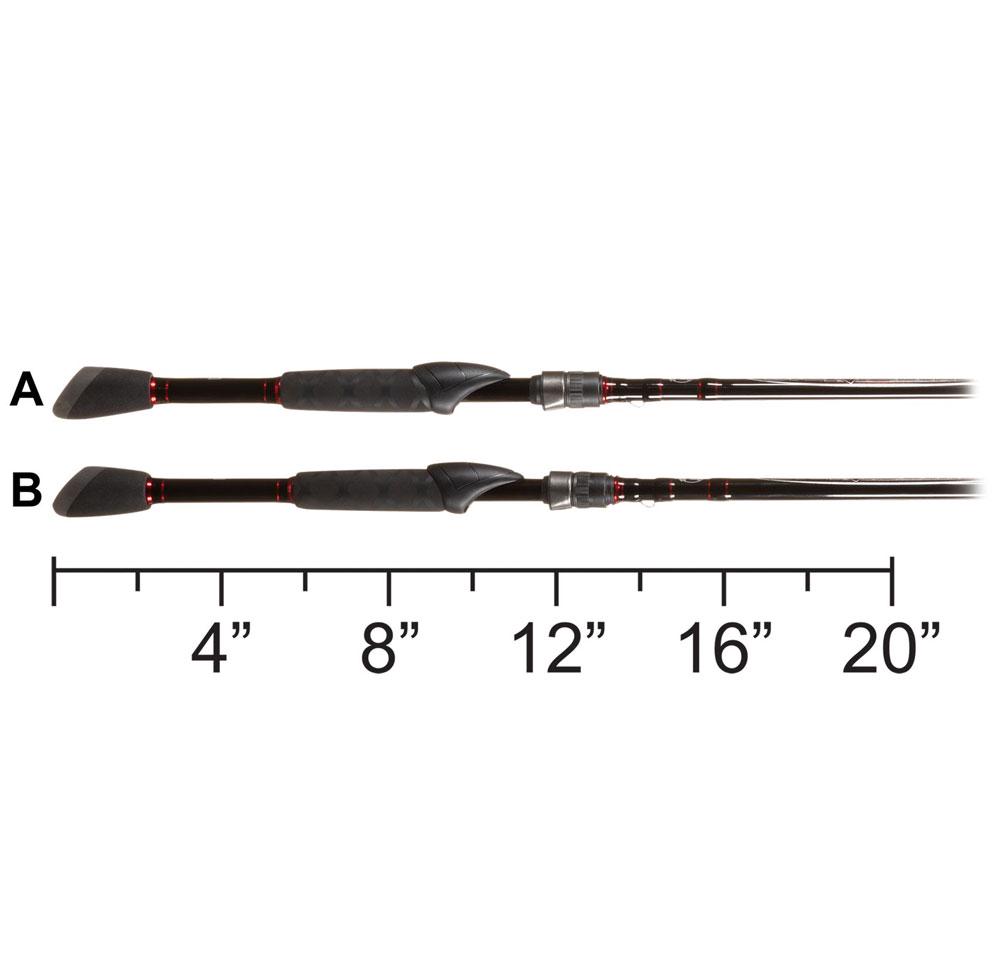 Вудлище спінінгове двочасткове Bass Pro Shops Bionic Blade Spinning Rod Fast 2,13 м 3,5-14 г (BI70MS-2) - фото 3