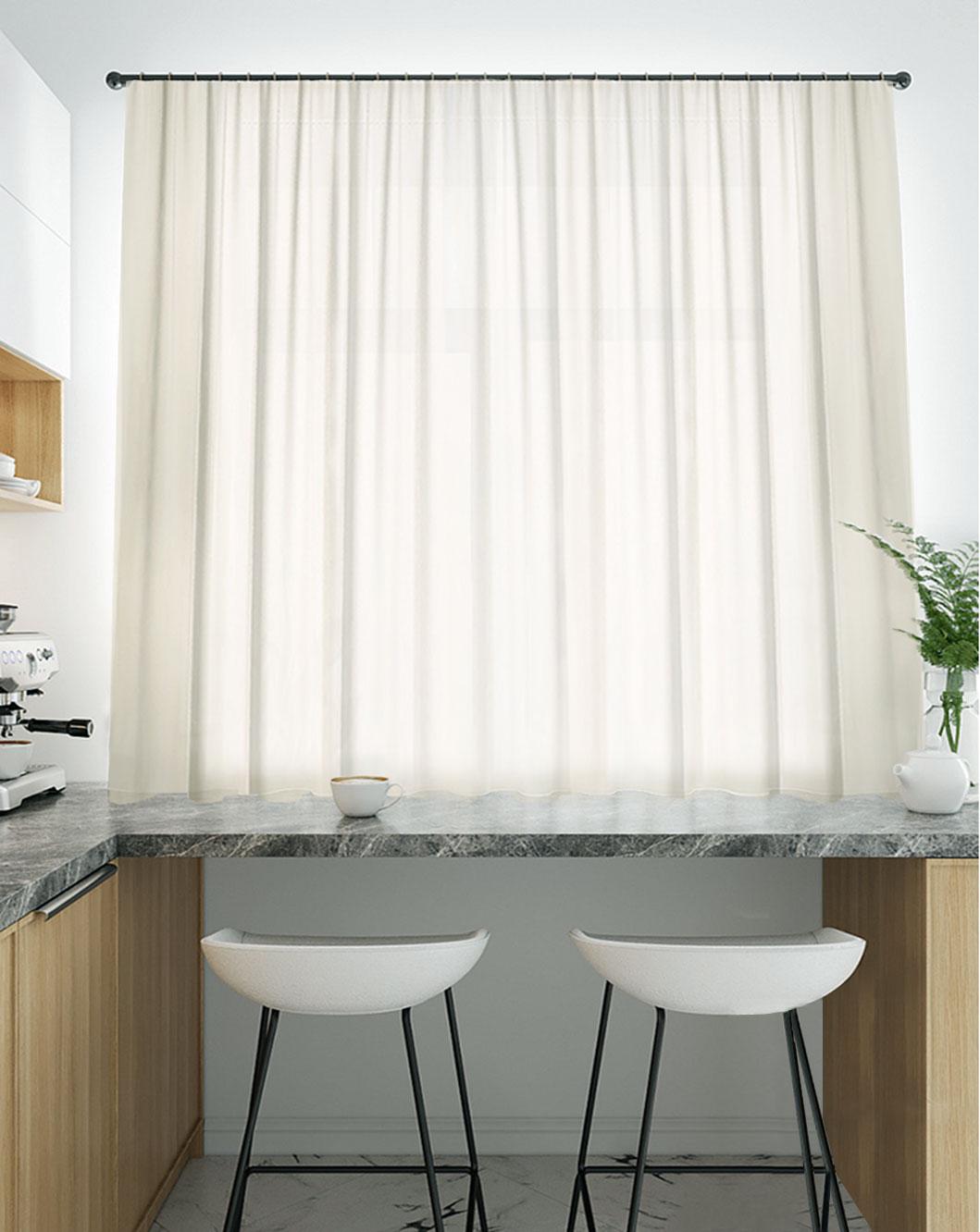 Тюль Pivdenne 280х170 см 1 шт. креп Plume/Ivory (20204-170) Тюль Pivdenne 280х170 см 1 шт. креп Plume/Ivory (20204-170)