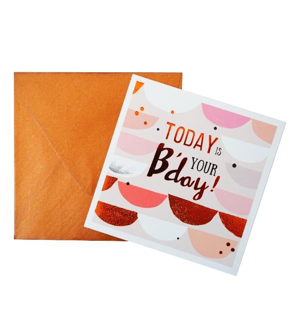 Открытка c конвертом Today is your B'day! (52079)