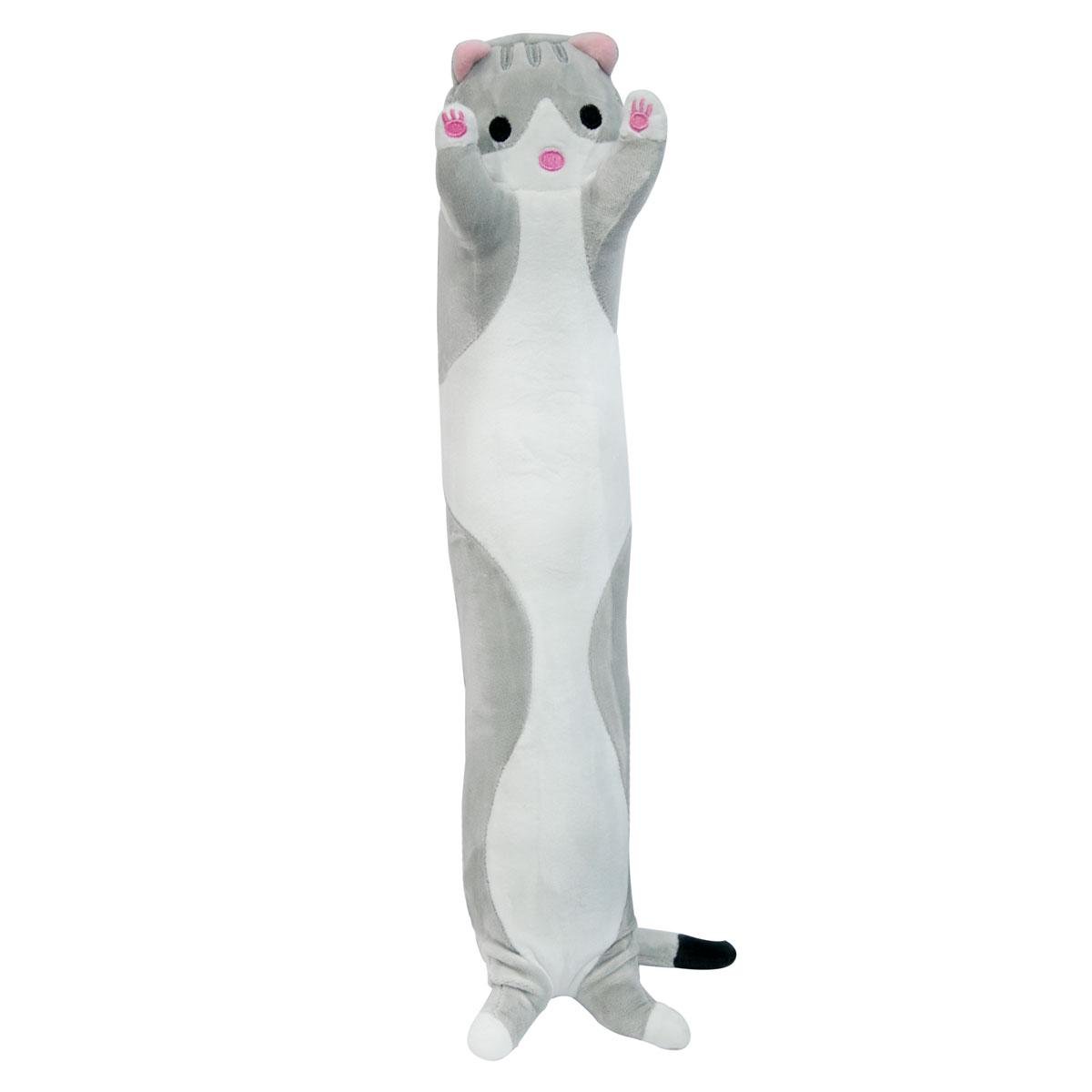 М'яка іграшка-подушка Кіт батон 47 см Сірий (1009573-Gray)