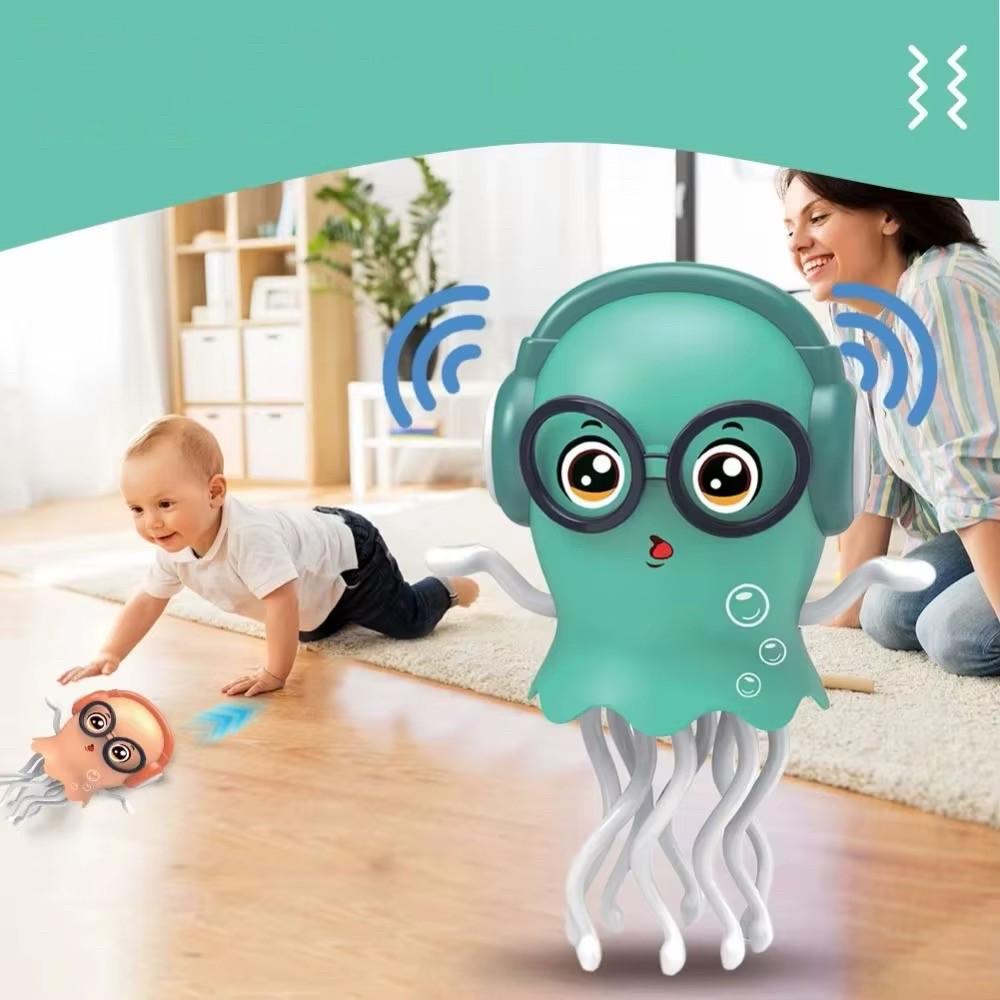 Інтерактивна іграшка електрична Танцюючий восьминіг/медуза повзає/танцює/обходить перешкоди (2767585799) - фото 2