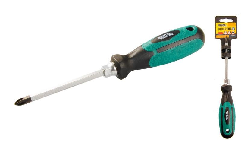 Отвертка крестовая Mastertool усиленная РН2х100 мм (45-8210)