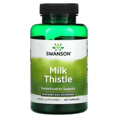 Расторопша Силимарин Swanson Milk Thistle Features 80% Silymarin 120 капс. (SWH051)