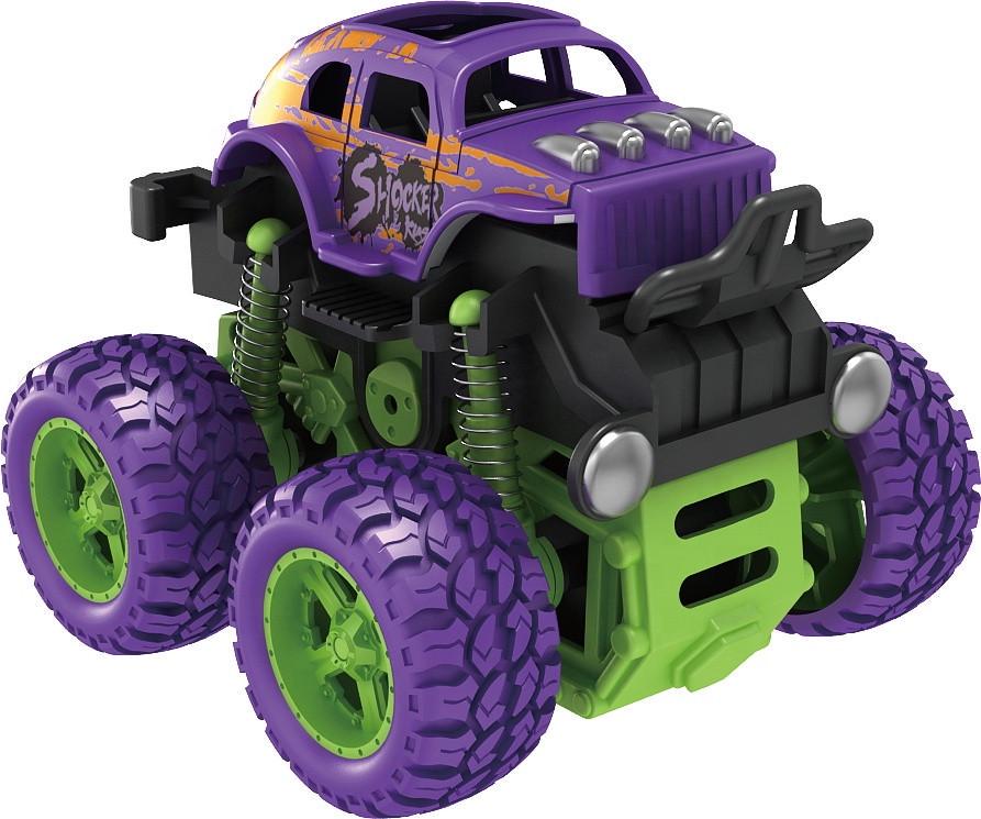 Инерционная игрушка Big Wheel Monster Zap трюковой автомобиль 1:36 4X4 Фиолетовый (SUN3280)