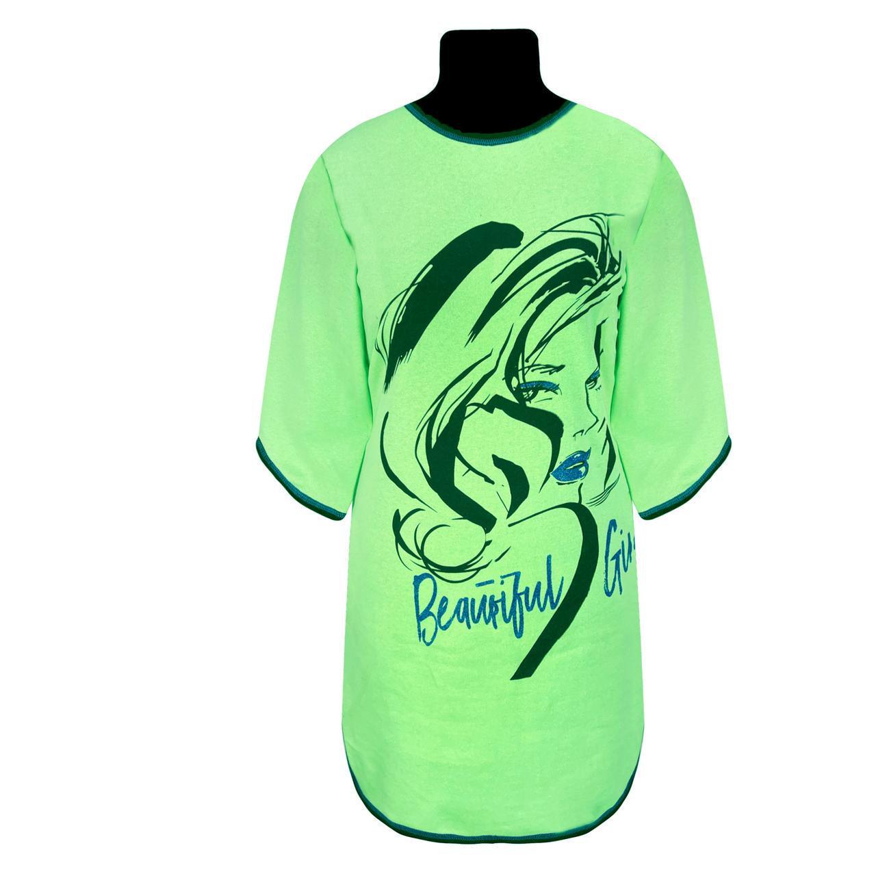 Туніка жіноча з начосом 1104 Beautiful girl р. 60/62 Зелений (1773564472) - фото 1 Туніка жіноча з начосом 1104 Beautiful girl р. 60/62 Зелений (1773564472) - фото 1