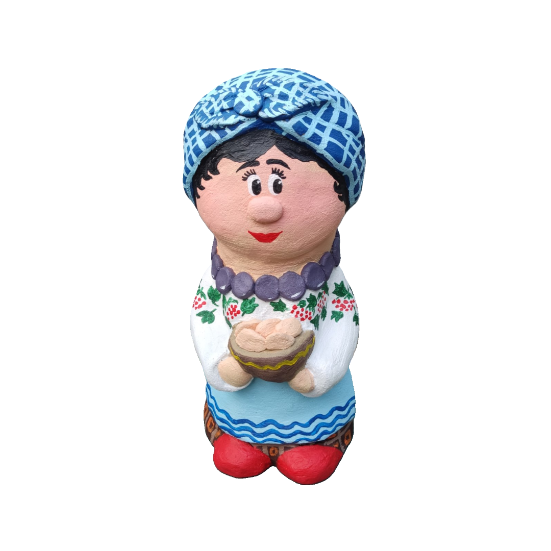 Садова фігура Господарка в клітчастій хустині (18232474)