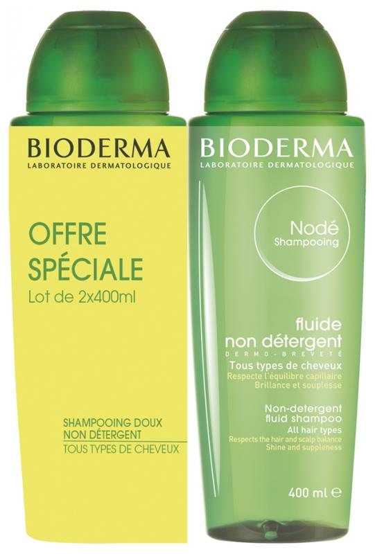 Шампунь BIODERMA Nodé Detergent Fluid Shampoo 400 мл 2 шт. (3401572355456)