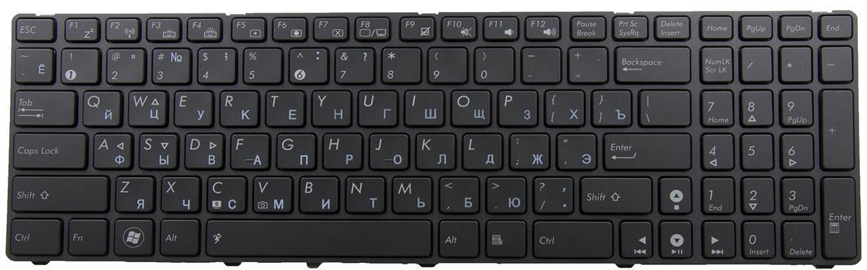 Клавиатура для ноутбука Asus X61/X61Gx с подсветкой клавиш матовая (04GNV32KRU00)