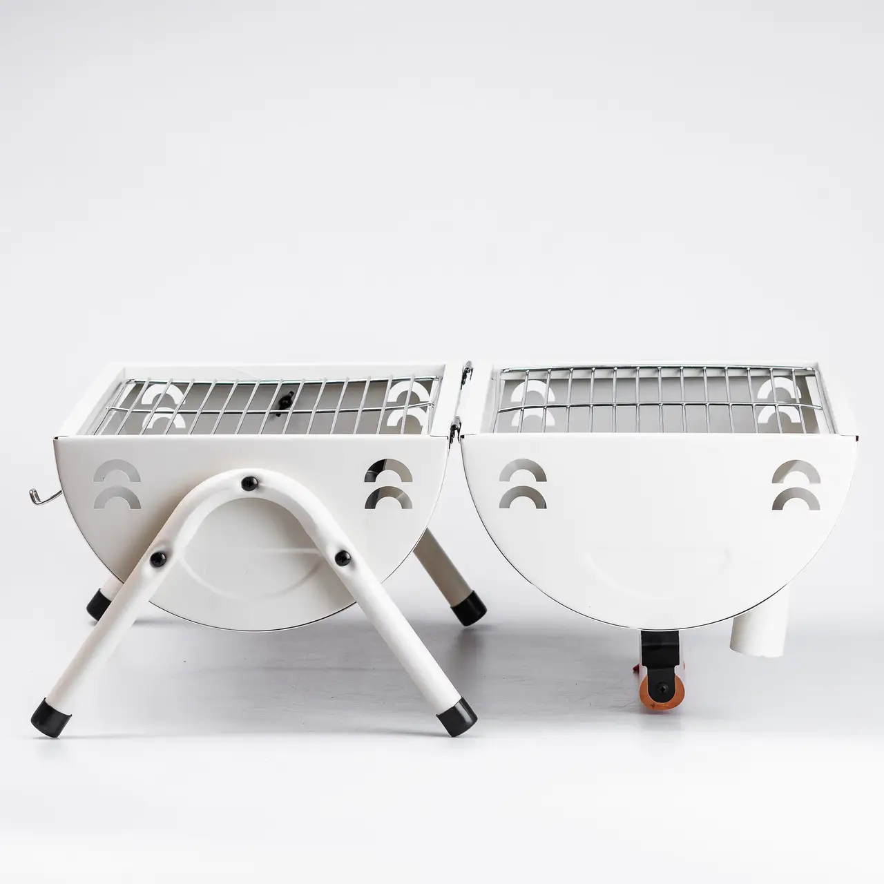 Мангал-гриль Бочка двухсторонний с двумя решетками White (25105770) - фото 13