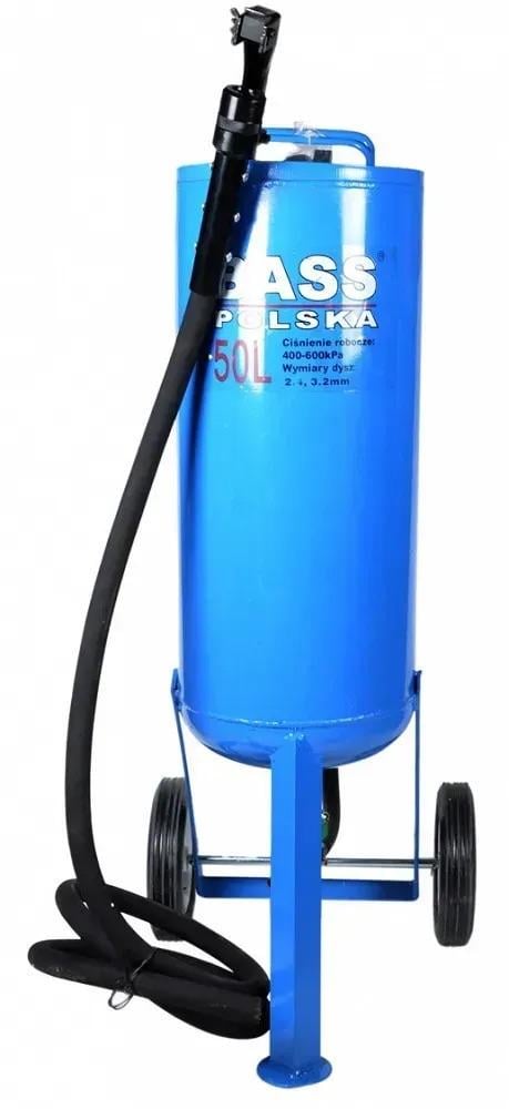 Пескоструйный аппарат Bass Polska переносный сифонный пневматический с сифоном/бак 50 л (28091848) - фото 3 Пескоструйный аппарат Bass Polska переносный сифонный пневматический с сифоном/бак 50 л (28091848) - фото 3