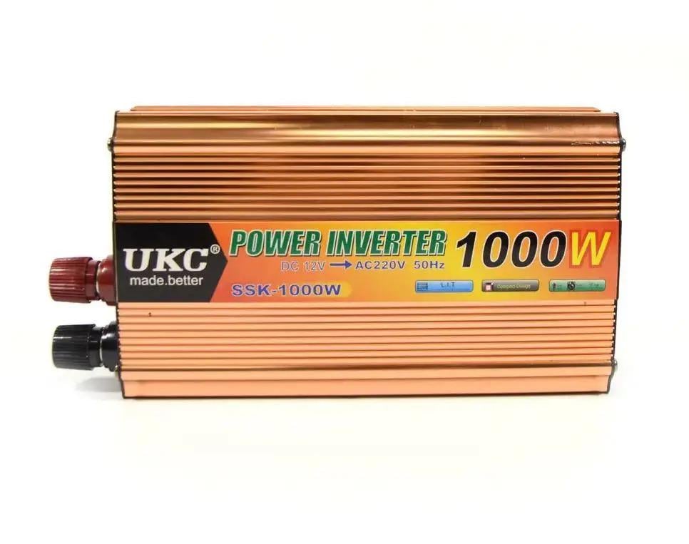 Автомобільний інвертор UKC 12V-220V 1000W (3-1-01973) - фото 3