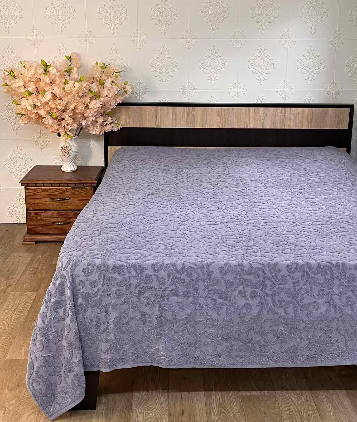 Простирадло махрове АЕ Jakard 220x240 см Anthracite (CN34586)