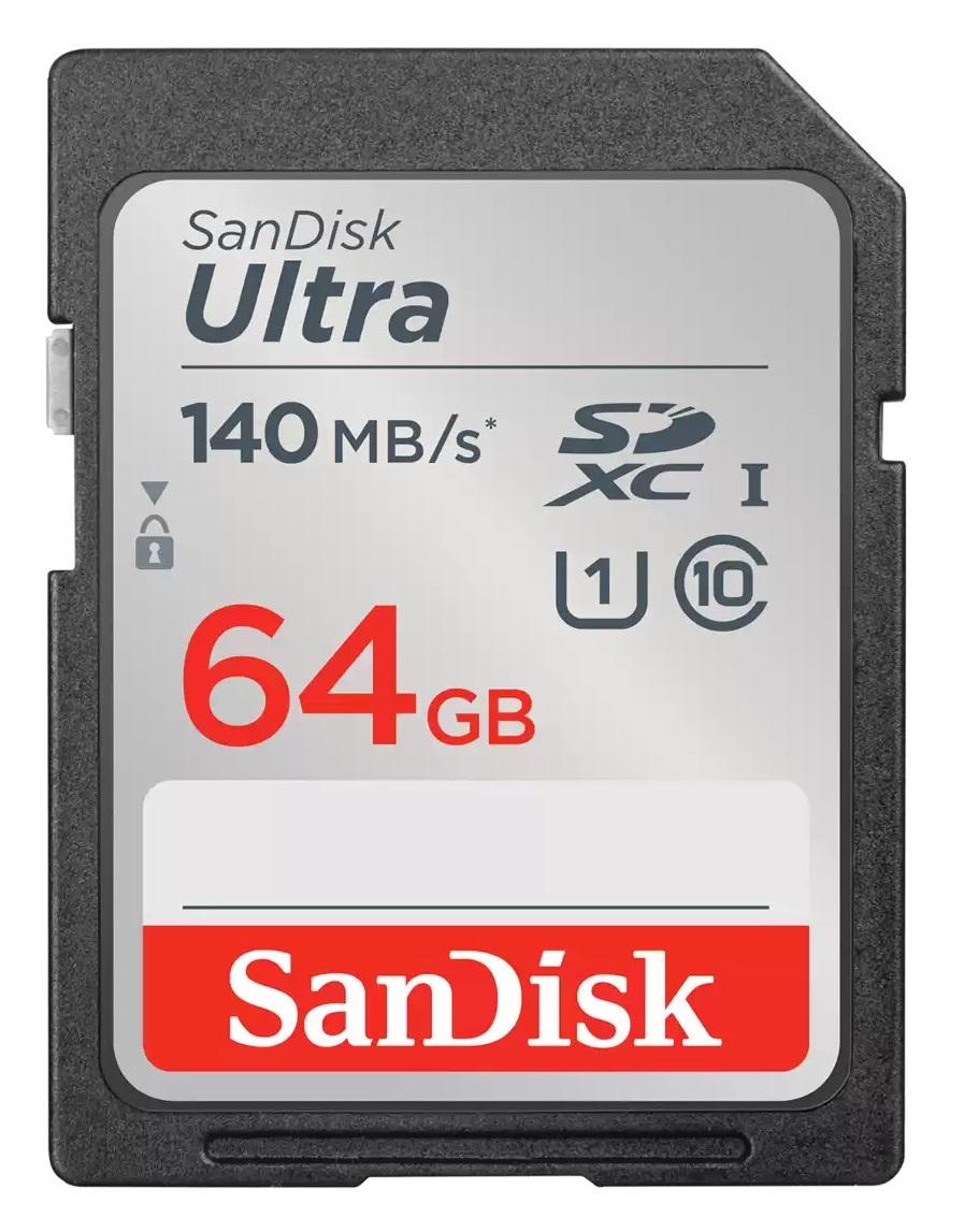 Карта пам'яті SanDisk SD Ultra 64 Гб (C10/UHS-I/U1/V10)